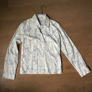 Celine Vintage Floral Button Down Shirt